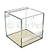 GarPet Glas Terrarium 30x30x30 Glasterrarium Belüftung Reptielien Fall Guillotine Tür