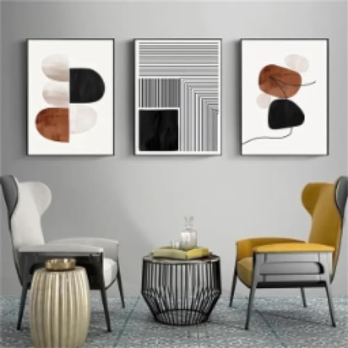 Toile d'art mural pour transformer un mur vide affiches géométriques boho minimalistes