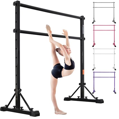 FC FUNCHEER Adjustable Ballet Barre,Portable Dance bar,Fitness Equipment for Dance & Balance Excercise,Super Sturdy for Balance Workout,Weight Limit 250 LBS