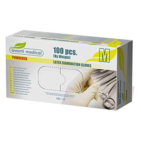 Avanti - Guantes Desechables Latex 100 Unidades - Talla M Cover