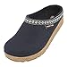 HAFLINGER Grizzly Franzl Felt Slipper Felt Clog Medium Blue, taglia 38