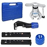 Acelectronic Bördelgerät Bremsleitung Rohr Set mit Biegezange Bördeln Werkzeug Satz Klimaanlage Rohrbiegezange mit Werkzeugkiste Mitbringen für Verschiedene Leitungen