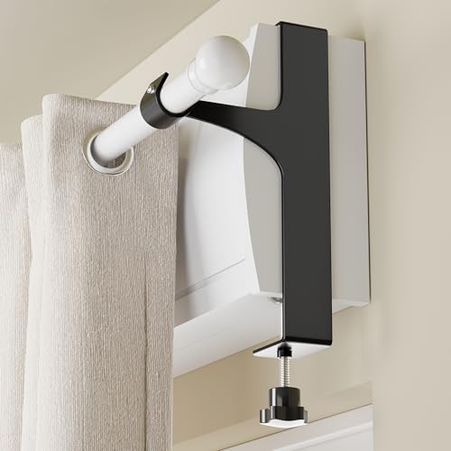 2 soportes para cortina sin taladro