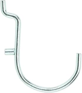 National Hardware Zinc Plated Steel 1-1/2 in. Single Hook 5 pk