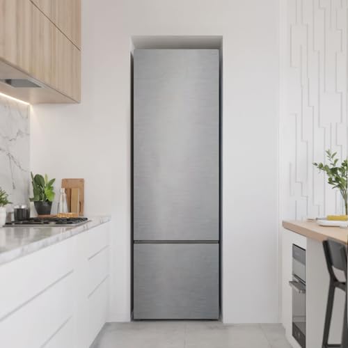 Pegatinas de nevera decorativas de textura metálica para cocinas modernas 3