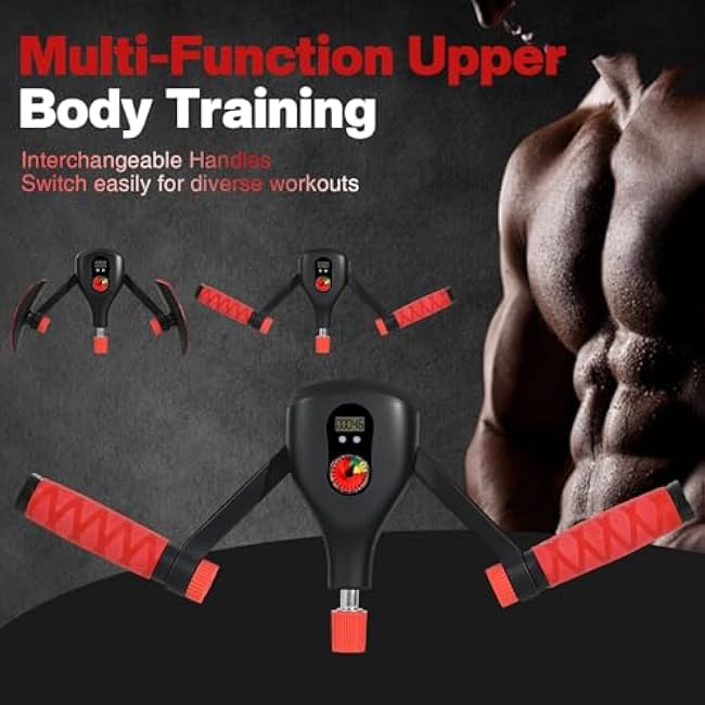 Thigh Master Thigh Exerciser 0-77 lbs Adjustable Resistance, Inner Thigh Master with Fixed Leg Straps and Replaceable Handle, Kegel Exerciser for Pelvic Floor, Hip, Legs for Women and Men