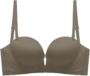 adrinfly Bras for Women Cross Back Beautiful Bra with Small Breasts Gathered and Enlarged Green
