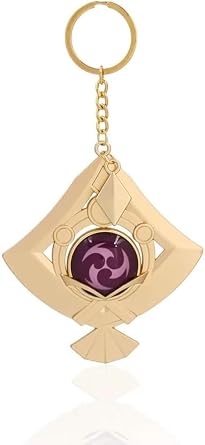 TaiCy Game characters Vision Keychain,Kunikuzushi and Venti Vision Keychain,Game Character Cosplay Keyring Pendant Accessories