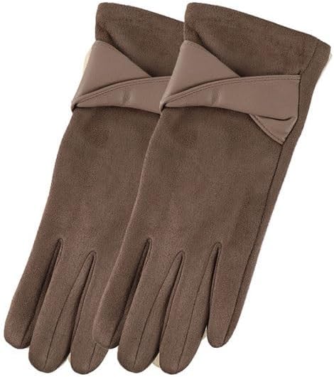 Winter Suede Fleece Cold proof Warm Gloves for Women Are Thickened with Fleece