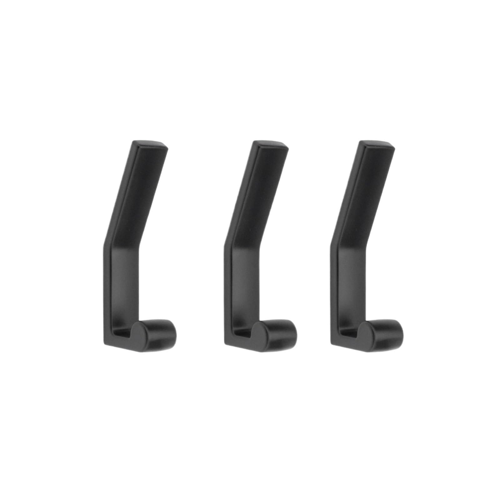 1/3PCS Screw Wall Coat Racks Hanger Clothes Hanging Hooks Home Hangers Towels Holder Bathroom Towel Rack(3 PCS Matte black)