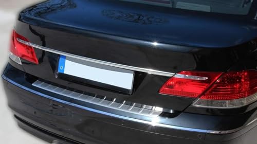 Protection pare-chocs arrière acier inoxydable mat pour Série 7 E65 E66