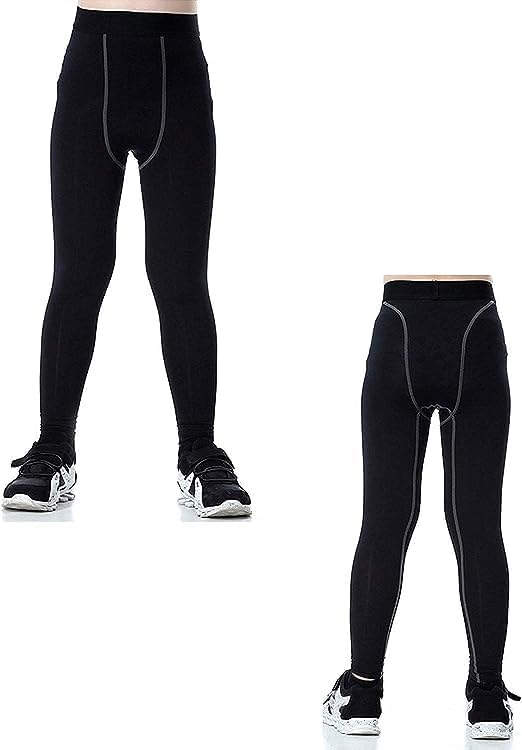 Miniatura 7 de YUSHOW Conjunto de ropa interior térmica para niños, pantalones largos, capa base, parte superior e inferior que absorbe la humedad, conjunto de