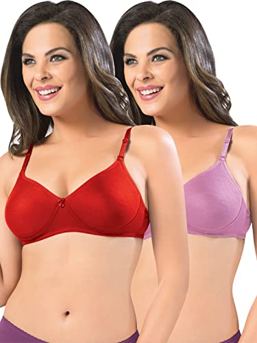 Image of SONARI Women's Non-Padded T-Shirt Bra | Wire-Free, Medium Coverage, Comfortable Polyester-Cotton Blend Fabric | Adjustable Straps, Ideal for Sports Catwalk
