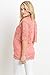 Hello MIZ Women's Floral Lace Double Layered Breastfeeding Nursing Top (Medium, Coral)