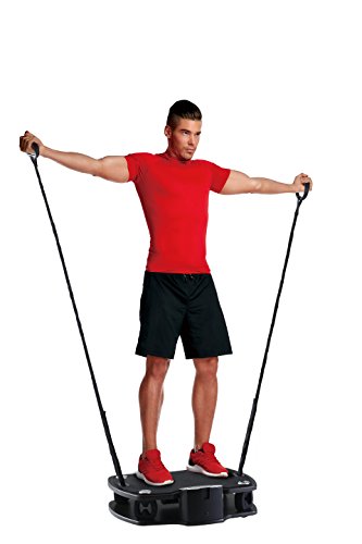 Body Coach - Plataforma vibradora 3D con Correas para Entrenar Todo el Cuerpo - Placa Estable oscilante, soporta hasta 100 kg