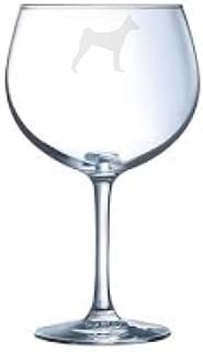 Australian Silk Engraved Balloon Gin Glass, Dog Gift for Women, Gift for Men