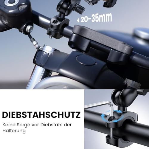Support telephone moto anti vibration super stable guidon - 5