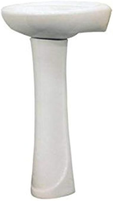 Transolid TL-1444-01 Madison Vitreous China Pedestal Sink Only, White