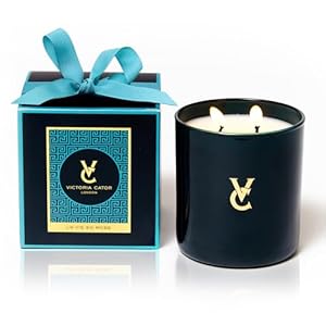 Victoria Cator London Luxury Scented Candle – La Vie en Rose – Notes of Rose, Lily of The Valley, Black Pepper – 2 Wicks with Long Burning Up to 50 Hours – Excellent Gift for Your Loved Ones (280g)