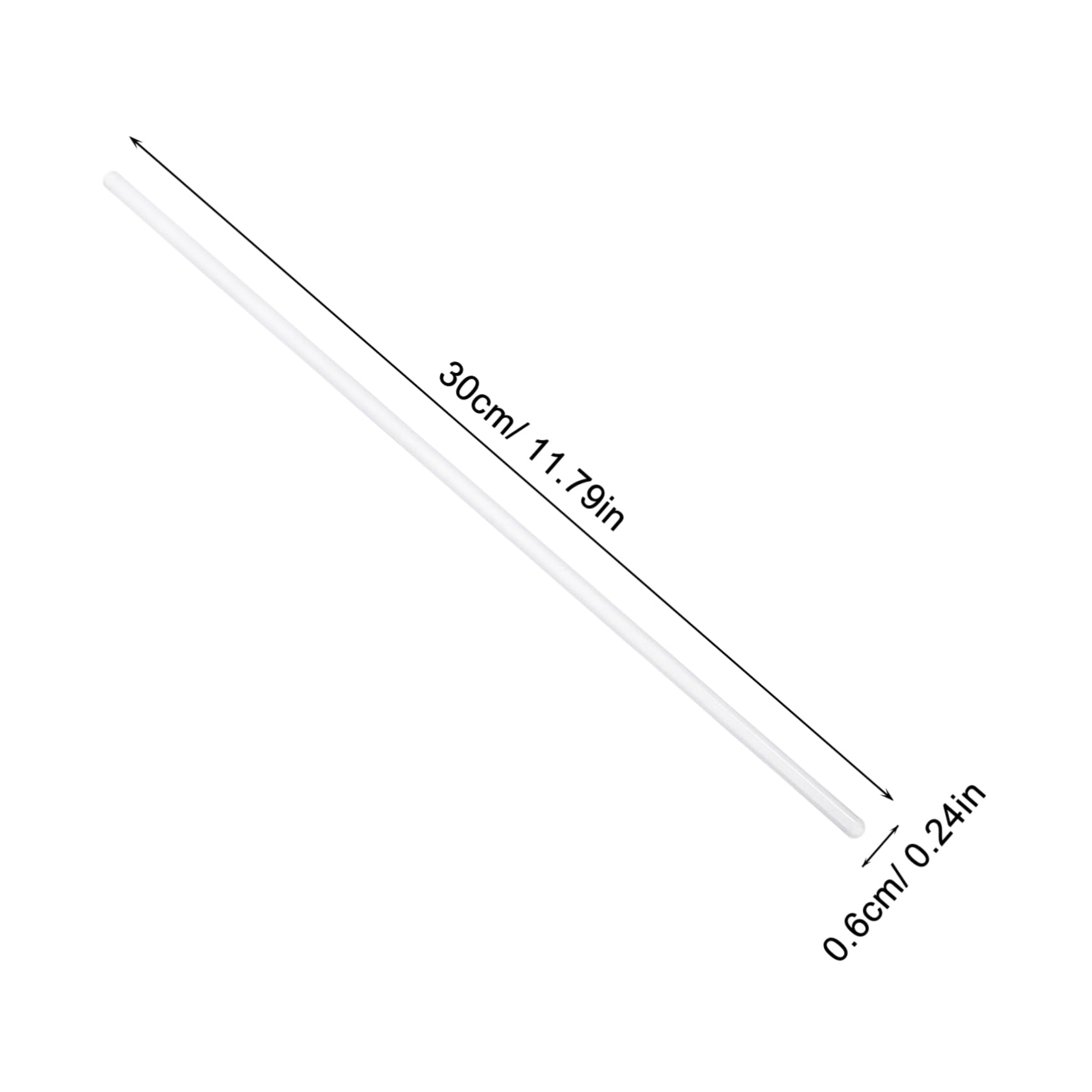 OSOLADY Stirring Sticks for Laboratory 10pcs Glass Stir Rods Stir Mix Kitchen Mixer Science Rod Easy Cleaning Comfortable Grip