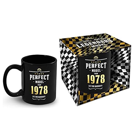 Taza de cumpleaños con año de nacimiento 1978