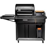 Traeger Timberline Wood Pellet Smoker Grill with 880 sq in Cooking Area, WiFIRE Smart Temp Control, 500-degree Max Heat, Super Smoke Mode, 6 in 1 Outdoor BBQ Smoker & Grill with Induction Burner