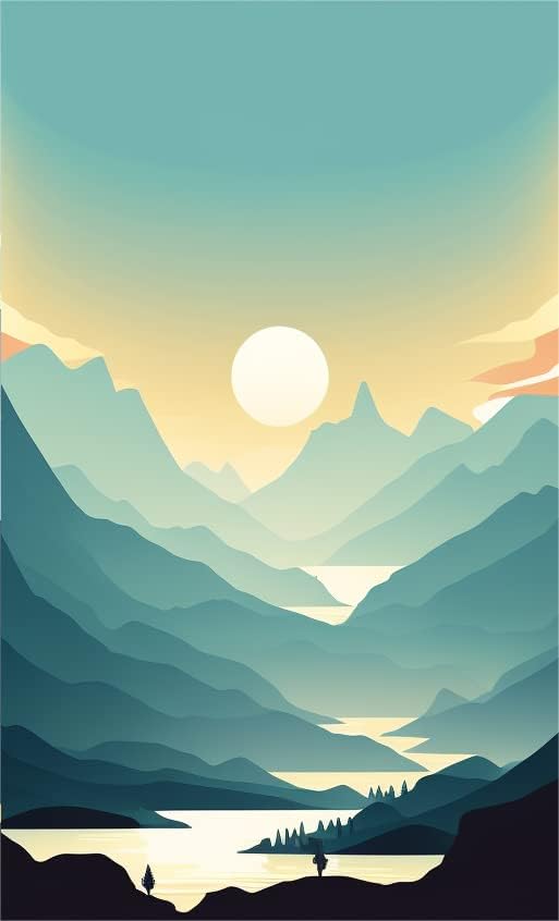 Kits de pintura de diamantes DIY amanecer en una montaña - Kits de punto de cruz para adultos - para decoración de pared de oficina - 8 x 12 pulgadas