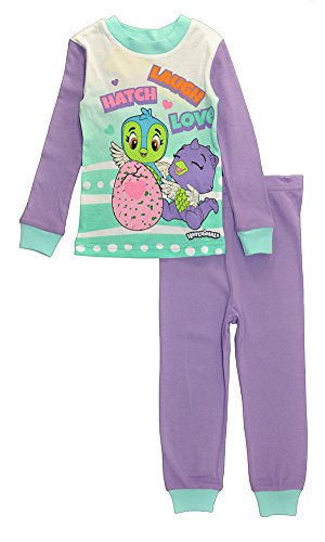 Hatchimals Girls' Character's 4-Pc Pajama Sleep Set2