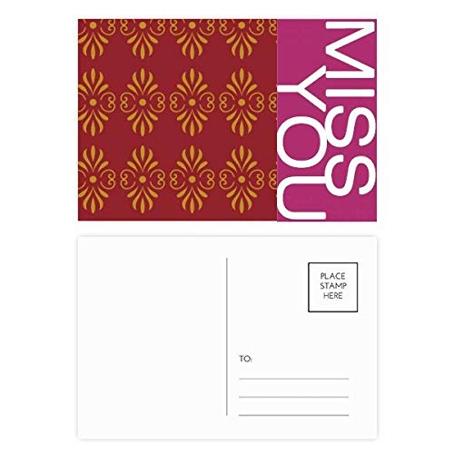 Cartes postales Thaïlande or rouge multicolore lot de 20pcs DIYthinker
