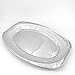 Enpack - 25 Stück Alu-Servierplatte - 43 x 28 cm - Ovaler Einweg-Aluservierteller - Große Grilltablett - Aufschnittplatte für Catering und Partys