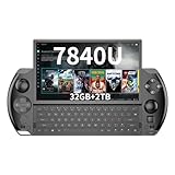 GPD Win 4 2024 [AMD Ryzen 7 7840U-32GB+2TB] 6 Inches Mini Handheld Win 11 PC Game Console Gameplayer 1920X1080 Touchscreen Laptop Tablet PC Black