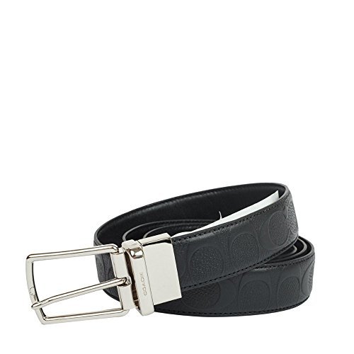 Coach Modern Harness Cut-To-Size Reversible Signature Leather Belt,Black,One Size #TOP5