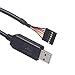 Green-utech FTDI chip USB to 5v TTL UART Serial Cable, Connector end, 1.8m, TTL-232R-5V Compatible