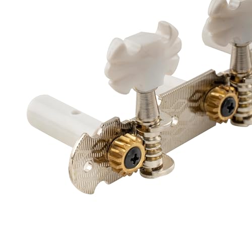 Musiclily Pro Jogo de Tarraxas Pino Grosso para Violão Clássic de Nylon 6 Cordas, Níquel com Botão B