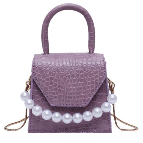Sac à main en perles VALICLUD petit sac à bandoulière noir en cuir PU pour femmes