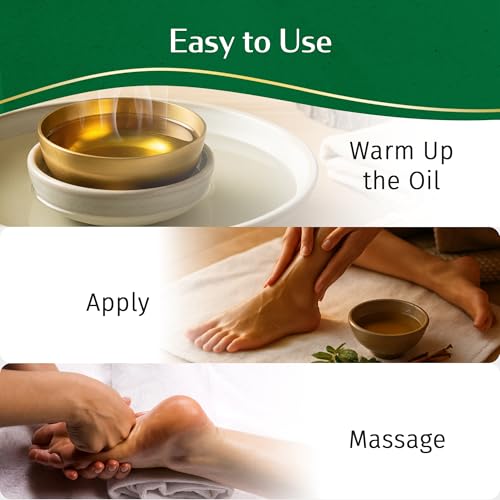 Kerala Ayurveda Calming Body Oil for Relaxation and Sleep (6.8 Fl Oz) | Ksheerabala Thailam | Herbal Foot Massage Oil to Destress & Rejuvenate | Non-Habit Forming | Ayurvedic Recipe for Relaxation - Image 6