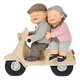 Figurines de grands-parents et parents : finition, en résine peinte à la main, ne se décolore pas, sans odeur, joliment emballées, idéales pour représenter un couple de personnes âgées