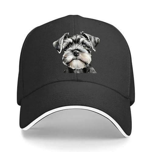 Casquette baseball Schnauzer ajustable contre le vent frais de mi-saison