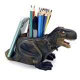 Large Capacity T-Rex Dinosaur Desk Pen Holder Pencil Holder Pen Cup Holder With Phone Stand,Desk Accessories Stationery Makeup Brush Holder Vanity Desk Supplies Organizer Home Office Decor