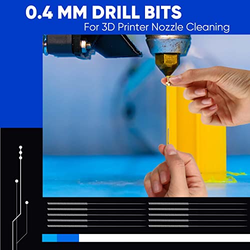 48 Pieces 3D Printer Nozzle Cleaning Kit 0.4 Mm Stainless Steel Nozzle Cleaning Needles 3D Printer Nozzle Cleaner For 3D Printer Accessory #TOP28