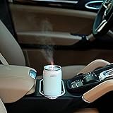 USB Essential Oil Diffuser, Mini Portable Humidifiers Aromatherapy Diffusers Cool Mist Car Humidifier for Car Office Room Bedroom, with USB light and fan