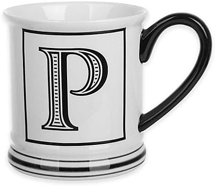 Formations Block Letter "P" Monogram Mug