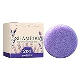 Shampoo Solido, 2 In 1 60 g Solido Profumo di Lavanda Nutriente Detergente, Per Capelli, Rinforza la Chioma, Migliora la Texture, Uso Quotidiano, Styling da Salone, Piastra, Occasioni Speciali
