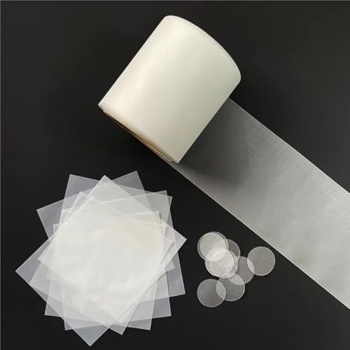 Tejido filtrante de nailon micrométrico de 180 micras y malla fina blanca de 1x5m