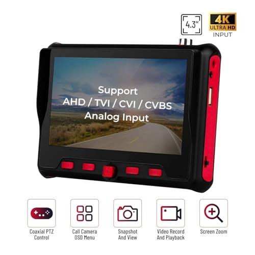 Monitor de videovigilancia de 4,3 pulgadas para probar cámaras y cables UTP 7