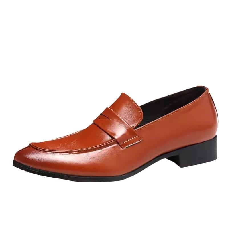 Oxford Dress Shoes for Men Slip On Classic Business Men Dress Shoes Fashion Elegant Formal Wedding Shoes Men Slip on Office Oxford Shoes for Men