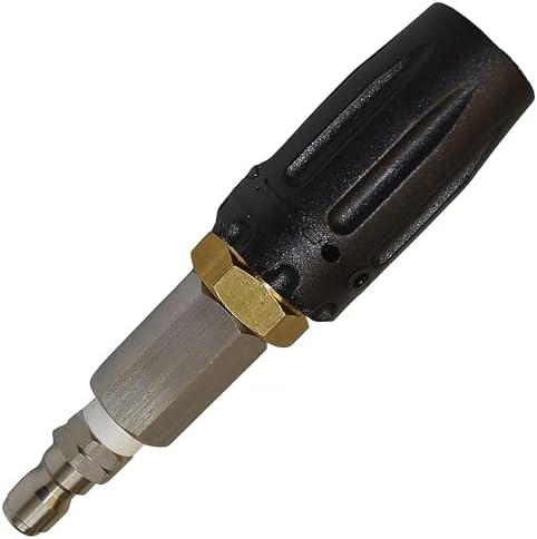 X-Jet DS Twist Nozzle - Adjustable Downstream Soft Wash Nozzle. 0-60 degree Spray Pattern with Low to High Reach for use with Pressure Washer 7-12 GPM