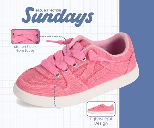 Image of Sundays Girls Sneakers Non-Slip Canvas Girls Shoes Comfort Kids Footwear