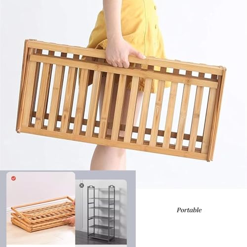 Rangement chaussures pliable pour entrée encombrée, étagère 50-100cm modulable