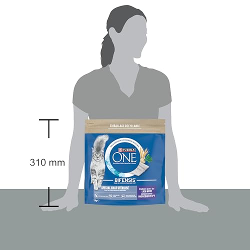 PURINA ONE Speziell sterilisierte Katzenfutter, schwarzer Platz, 1,5 kg